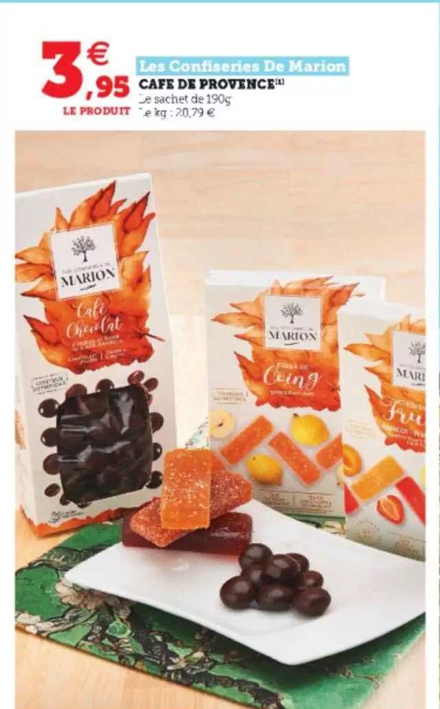 les confiseries de marion café de provence