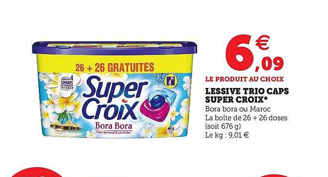 Lessive Trio Caps Super Croix