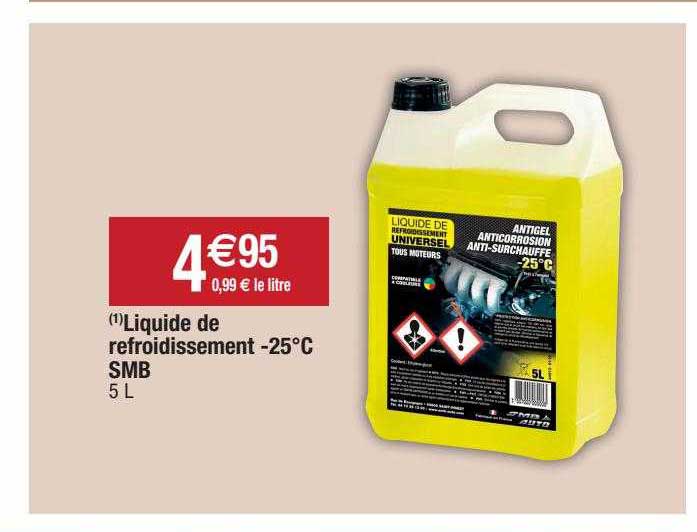 liquide de refroidissement -25% smb