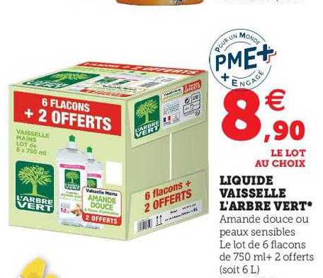 liquide vaisselle l'arbre vert