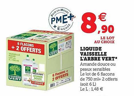 liquide vaisselle l'arbre vert