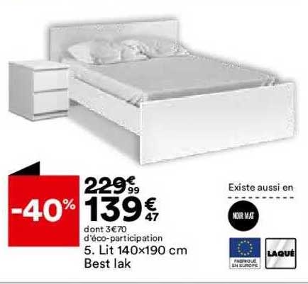 lit 140 x 190 cm best lak
