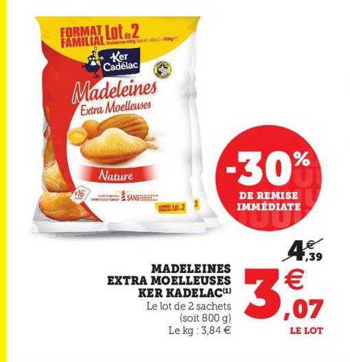 madeleines extra moelleuses ker kadelac
