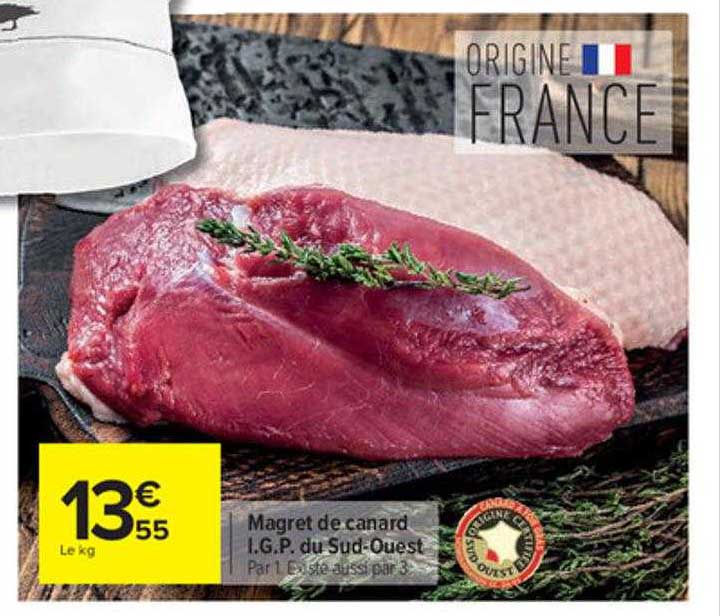 magret de canard i.g.p. du sud-ouest