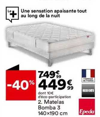 matelas bomba 3 140 x 190 cm epeda