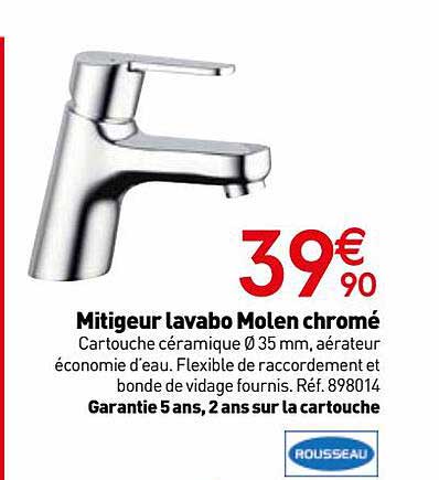 Mitigeur Lavabo Molen Chroné Rousseau