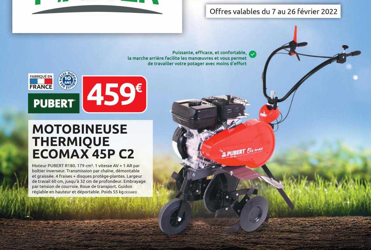 motobineuse thermique ecomax 45p c2