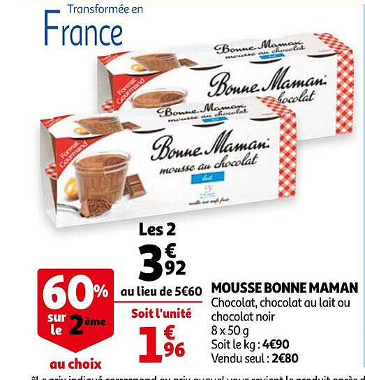 mousse bonne maman