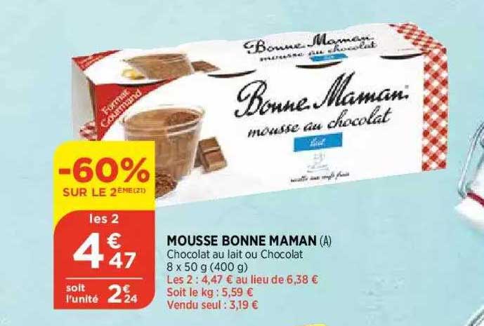 mousse bonne maman