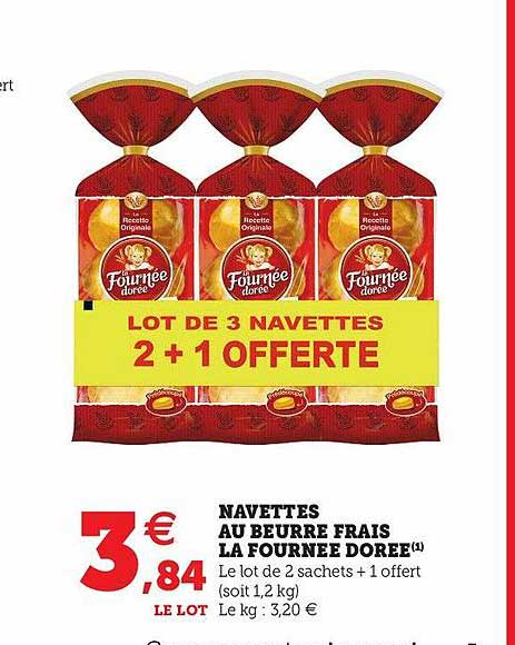 navettes au beurre frais la fournée dorée