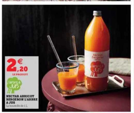 nectar abricot bergeron l'arbre à jus