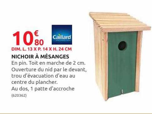 nichoir à mésanges caillard