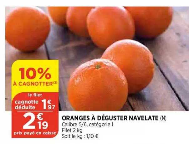 oranges à déguster navelate