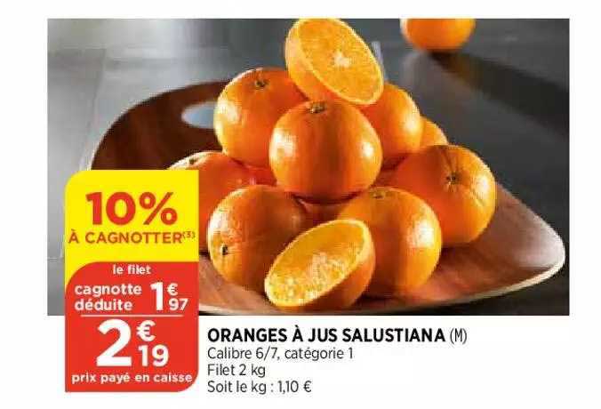 oranges à jus salustiana