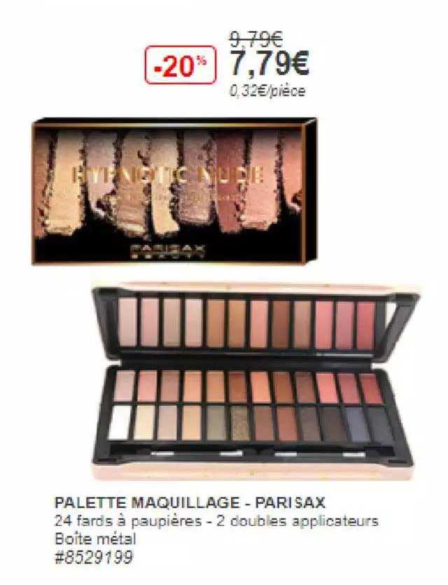 palette maquillage - parisax
