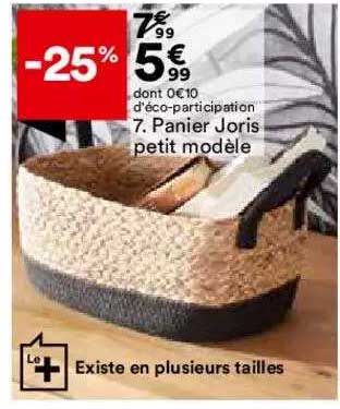 panier joris petit modèle