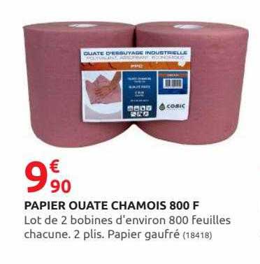 papier ouate chamois 800 f