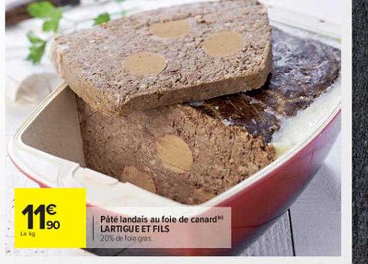 pâté landais au foie de canard lartigue et fils