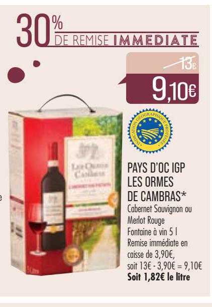 pays d'oc igp les ormes de cambras