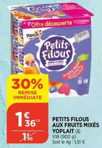 Petits Filous Aux Fruits Mixés Yoplait