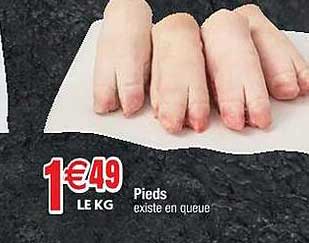 pieds existe en queue