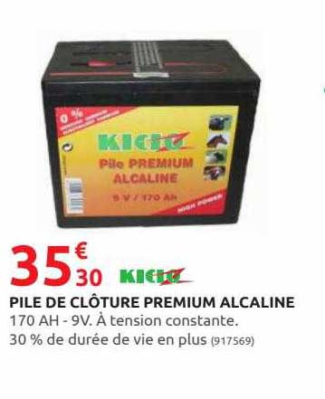 pile de clôture premium alcaline kido