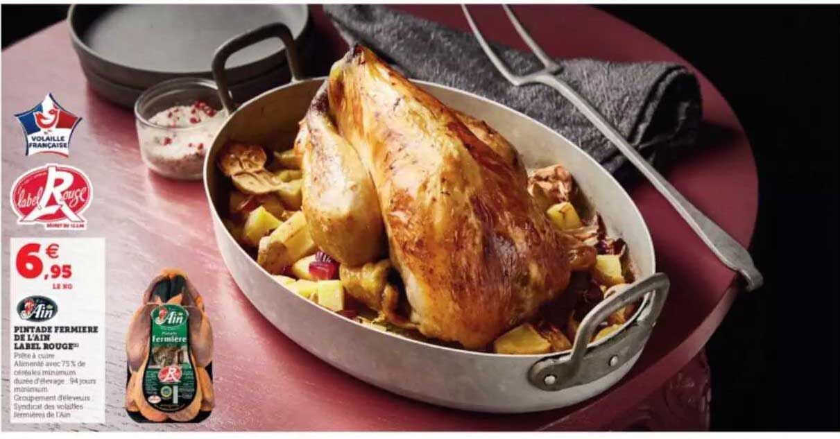 pintade fermière de l'ain label rouge