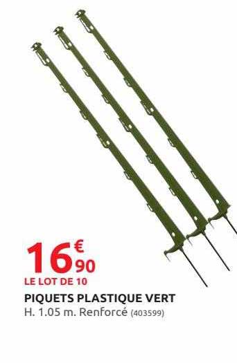Piquets Plastique Vert