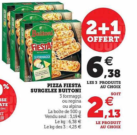 Pizza Fiesta Surgelée Buitoni