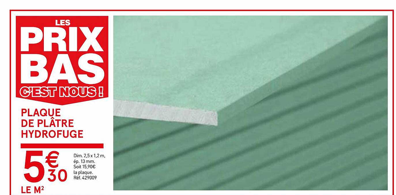 Plaque De Plâtre Hydrofuge