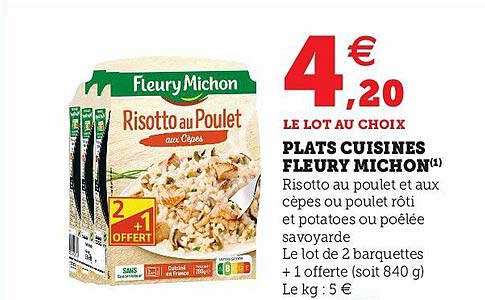 plats cuisinés fleury michon