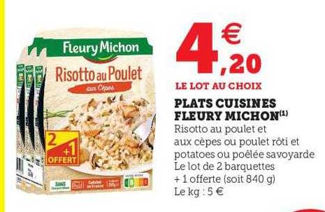 plats cuisinés fleury michon