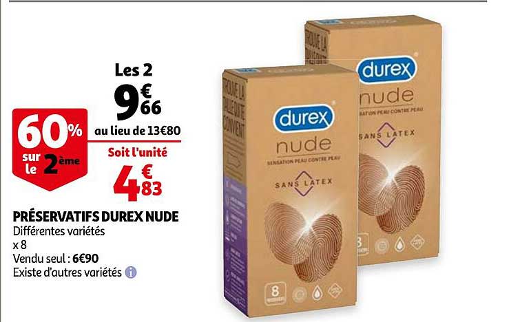 préservatifs durex nude