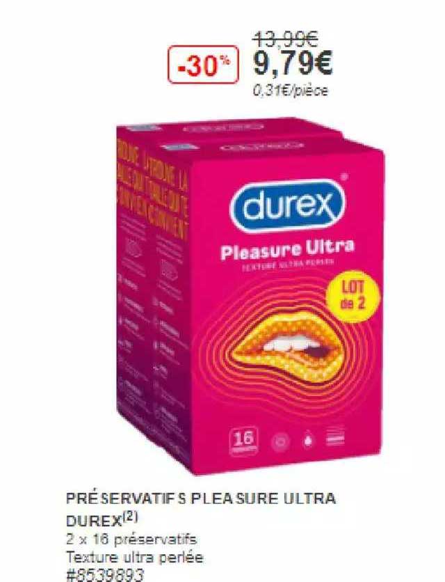 préservatifs pleasure ultra durex
