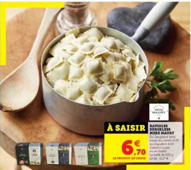ravioles surgelées mère maury