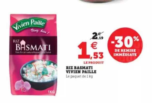 riz basmati vivien paille