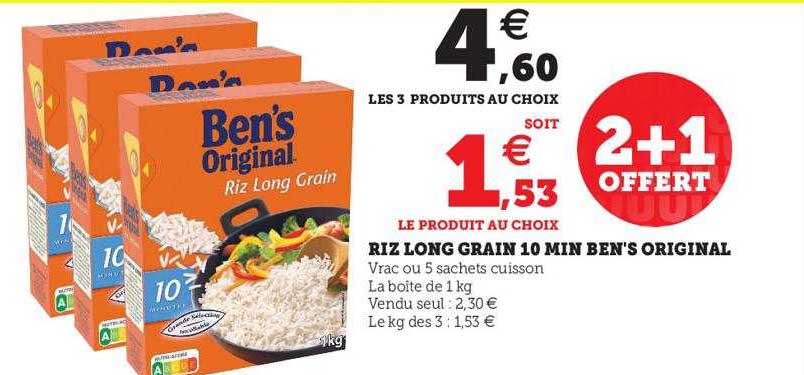 riz long grain 10 min ben's original