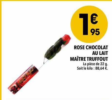 rose chocolat au lait maître truffout