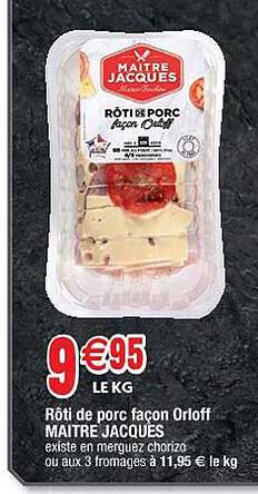 rôti de porc façon orloff maître jacques