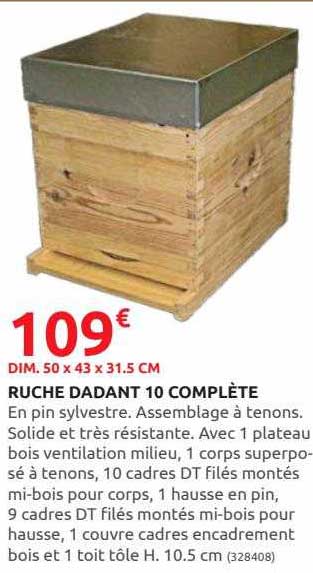 ruche dadant 10 complète