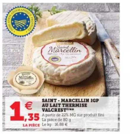 saint-marcellin igp au lait thermisé valcrest