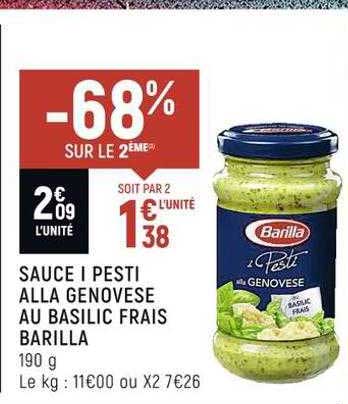 sauce i pesti alla genivèse au basilic frais barilla