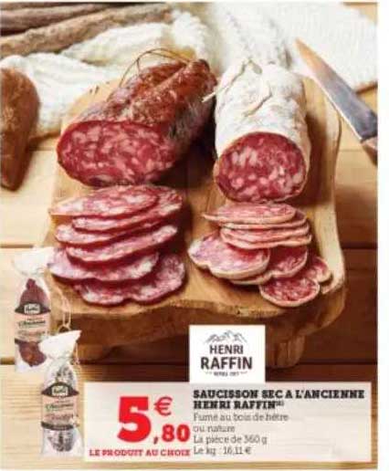 saucisson sec à l'ancienne henri raffin