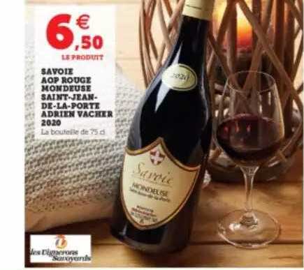 Savoie Aop Rouge Mondeuse Saint-jean-de-la-porte Adrien Vacher 2020