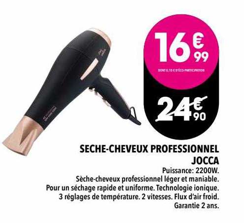 sèche-cheveux professionnel jocca