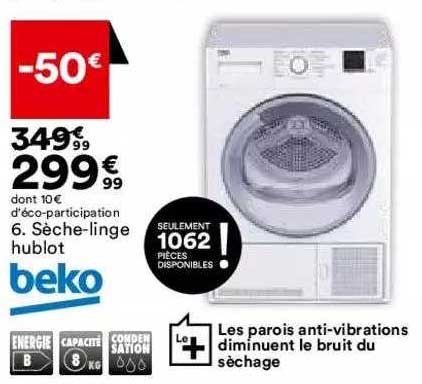 Sèche-linge Hublot Beko