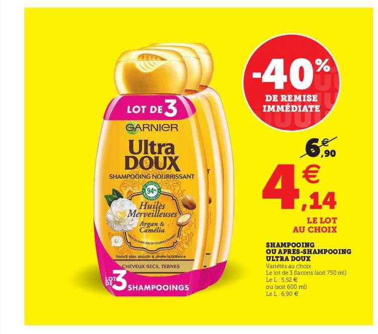 shampooing ou après-shampooing ultra doux