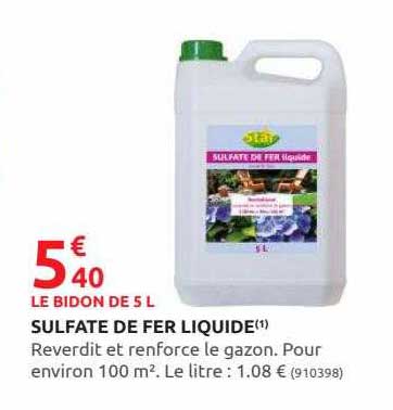 sulfate de fer liquide