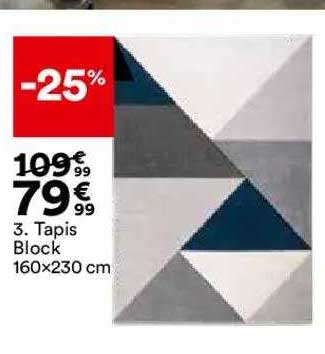 tapis block 160 x 230 cm