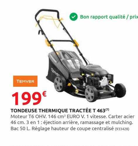 Tondeuse Therrmique Tractée T 463